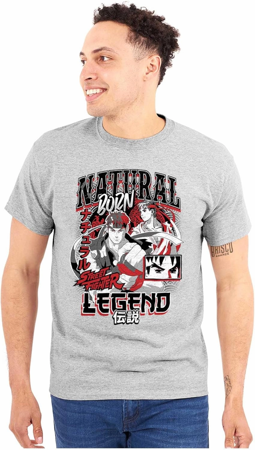 Street Fighter Natural Born Legend Graphic T Shirt Men or Women
