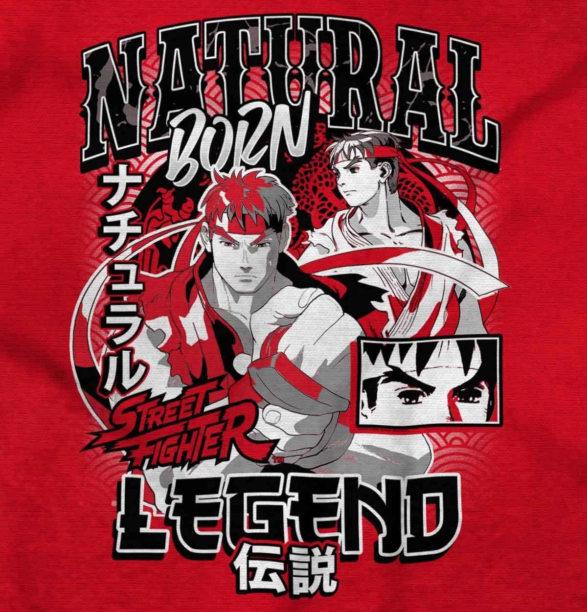 Street Fighter Natural Born Legend Womens Top Junior Graphic Tee