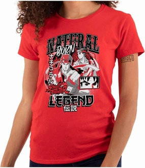 Street Fighter Natural Born Legend Womens Top Junior Graphic Tee