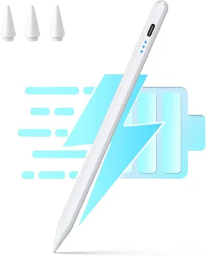 Stylus Pen for iPad 11th & 10th Generation - 10Mins Faster Charge Compatible with (2018-2025) Apple iPad 6-11 Gen, iPad Air 3/4/5/M2/M3, iPad mini 5/6, iPad Pro 11"/12.9"/M4