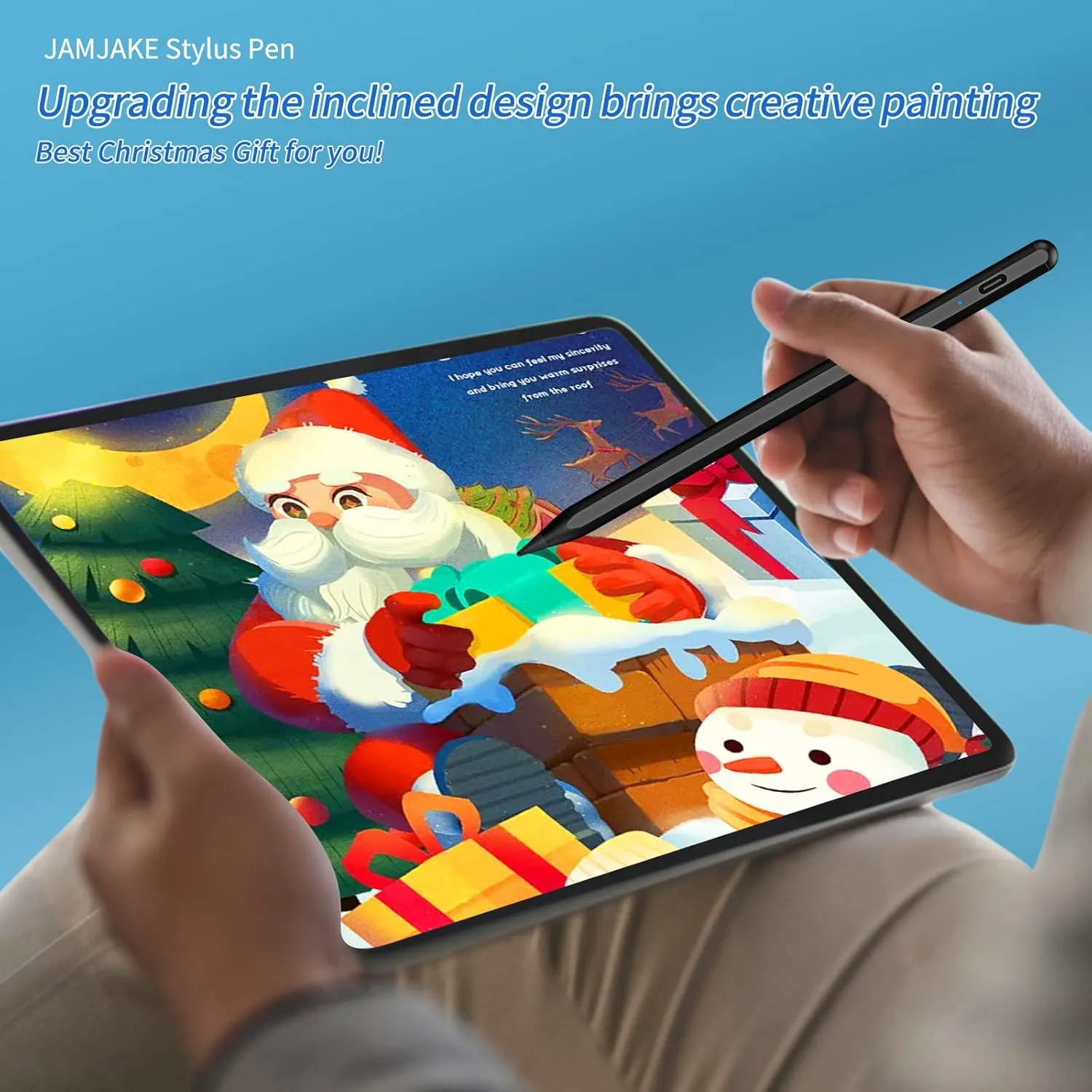 Stylus Pen for iPad 9th&10th Generation - 5X Fast Charge Digital Pen - Compatible with 2018-2023, Apple iPad Pro 11/12.9 Inch,iPad 6-10 Gen,iPad mini 5-6 Gen, iPad Air 3-5 Gen-Black