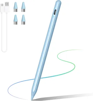Stylus Pens for Touch Screen, DRYMOKINI Stylist Pen Compatible for Android and iOS Tablet/Phones, Rechargeable Universal Stylus Pencil Compatible for A-pple/i-Pad/Phone Tablet, Blue
