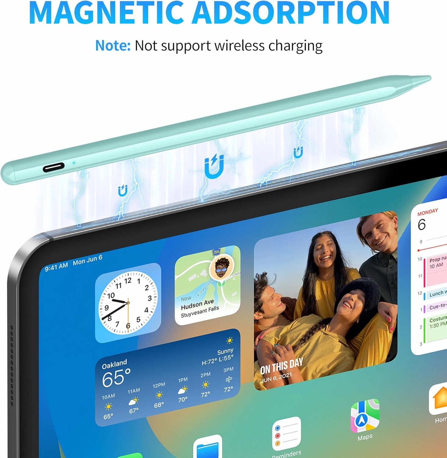 Stylus Pens for Touch Screen, DRYMOKINI Stylist Pen Compatible for Android and iOS Tablet/Phones, Rechargeable Universal Stylus Pencil Compatible for A-pple/i-Pad/Phone Tablet, Light Blue
