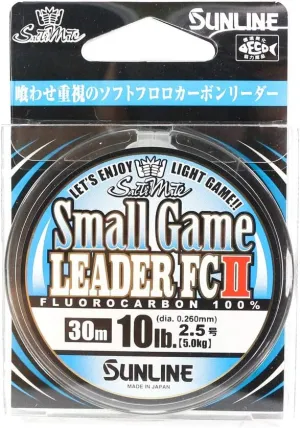 SUNLINE Saltimate Leader Small Game Leater FC II Fluorocarbon 98.4 ft (30 m), Natural Clear