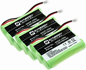 Synergy Digital Cordless Phone Batteries - Replacement for Ooma HB1001 Cordless Phone Battery (Set of 3)