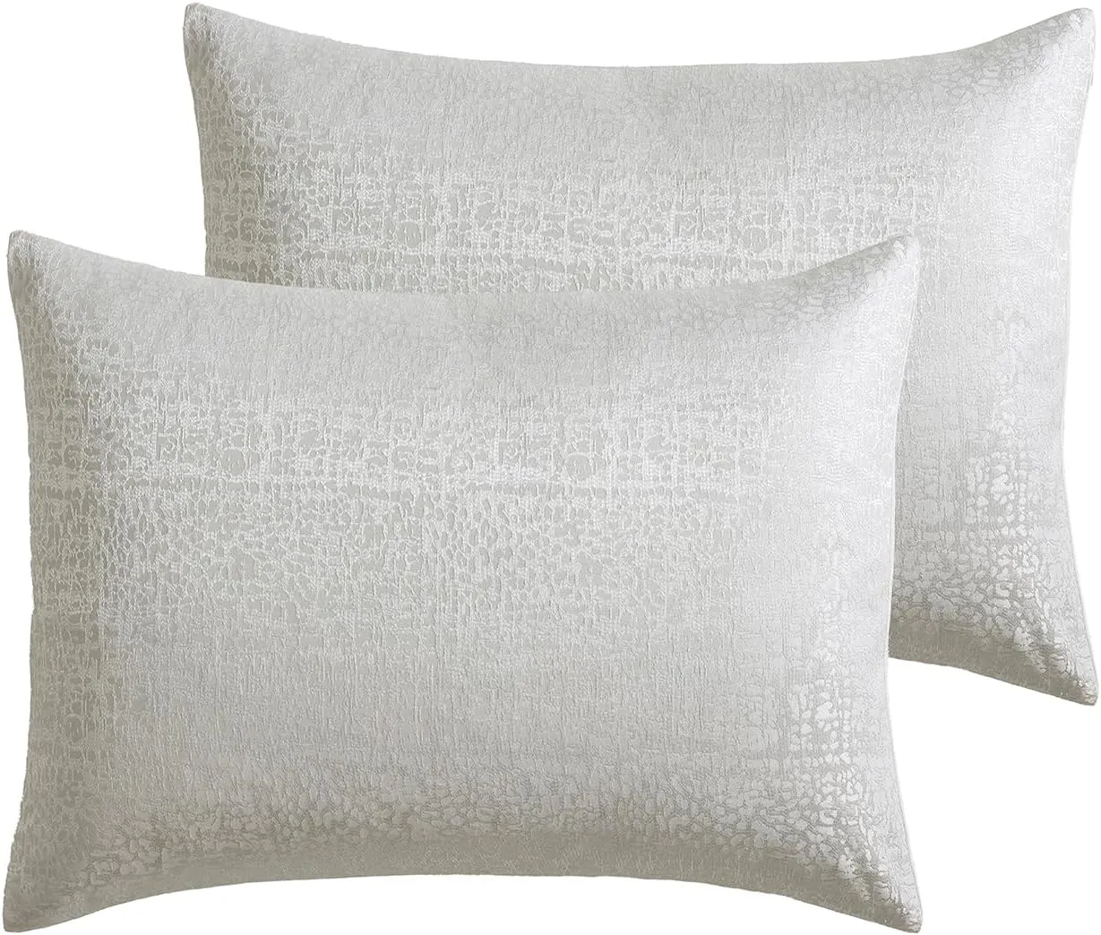 Tahari Home - Comforter Set, Jacquard 5-Piece Bedding with Matching Shams & Decorative Pillows, Ideal for All Seasons (Sterling Bright White, King)