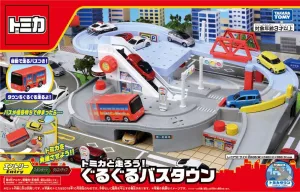 TAKARA TOMY Tomica Tomica and Hashiro You! Round and Round Bus Town