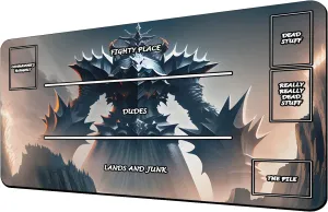 TCG Playmat, AI Paintings Game Mat, Mousepad Compatible for MTG Trading Card Game Playmats Board Game TCG Playmat Table Mats Games Size 24 x 14 inches with Zones 6220805 MFG