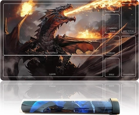 TCG playmat Table Mats Size 70X40 cm Mousepad Compatible for MTG RPG CCG Trading Card Game Play mats Original Play Mat Art Designs & Accessories (17)