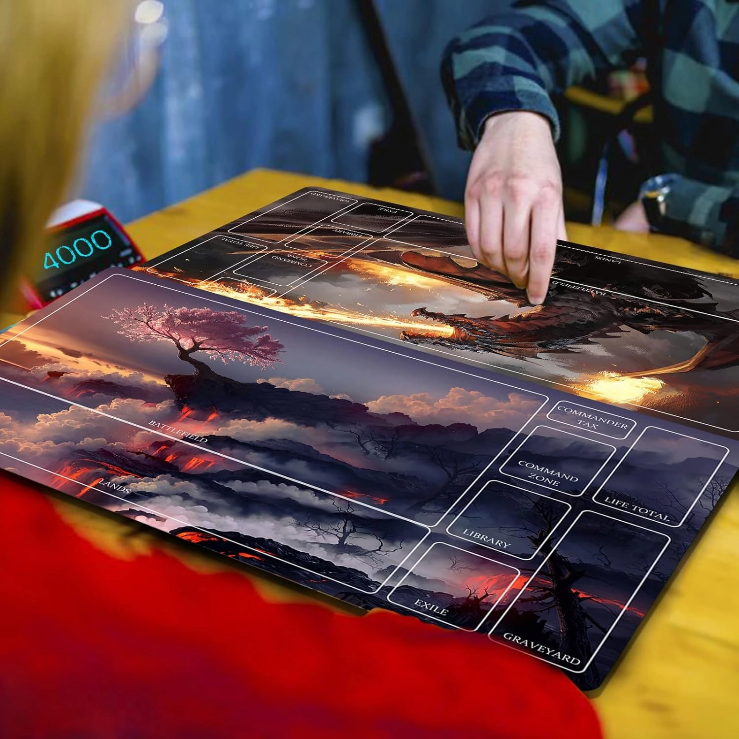 TCG playmat Table Mats Size 70X40 cm Mousepad Compatible for MTG RPG CCG Trading Card Game Play mats Original Play Mat Art Designs & Accessories (17)