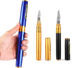 Telescopic Fishing Rod, Fishing Rod Pole Pen Fishing Rod Fishing Pole Telescopic Fishing Rod for Travel Saltwater Freshwater Fishing (Yellow)