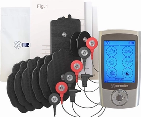 TENS EMS Unit Pro Rechargeable Battery Muscle Stimulator 24 Modes Portable Mini Massager TENS Unit with 10 Reusable Pads