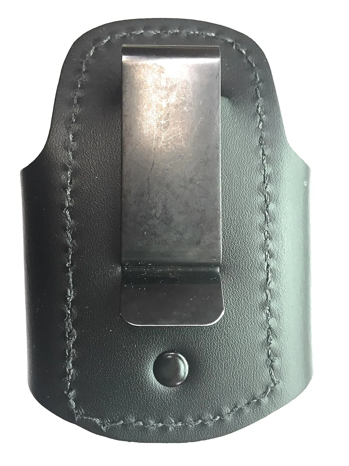The BATCLIP (black) - Premium leather handmade clip-on stethoscope hip holder; no more neck carrying, loss, or misplacement. Proudly carry your high-end stethoscope with taste and style.