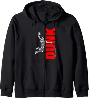 The Legend Basketball Slam Dunk For The Basketball Lovers Zip Hoodie