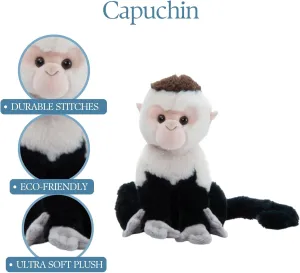 The Petting Zoo Capuchin Stuffed Animal Plushie, Gifts for Kids, Wild Onez Zoo Animals, Monkey Plush Toy 12 inches