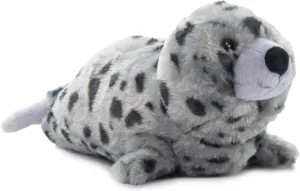 The Petting Zoo Harbor Seal Gray Stuffed Animal Plushie, Gifts for Kids, Wild Onez Wildlife Animals, Seal Plush Toy 12 inches