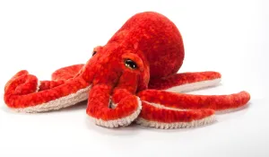 The Petting Zoo Pacific Red Octopus Stuffed Animal Plushie, Gifts for Kids, Wild Onez Ocean Animals, Jumbo Octopus Plush Toy 24 inches