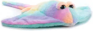 The Petting Zoo Stingray Stuffed Animal Plushie, Ombrez Ocean Animals, Rainbow Stingray Plush Toy 22 inches from Tip of Tail to Head
