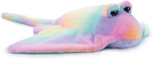 The Petting Zoo Stingray Stuffed Animal Plushie, Ombrez Ocean Animals, Rainbow Stingray Plush Toy 30 inches from Tip of Tail to Head