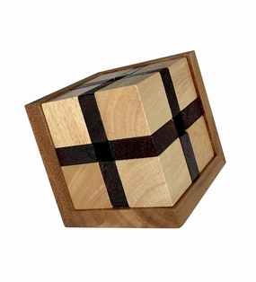 The Devil's Cube - Extremely Challenging Brain Teaser for Adults - High Quality Wood Puzzle - Level 10 Critical Thinking Game - Compact Desk Toy and Unique Brain Game