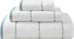 Tommy Bahama - Bath Towels, Soft & Highly Absorbent Bathroom Essentials, Oeko-Tex Certified (Ridley Solid Blue, 3-Piece)