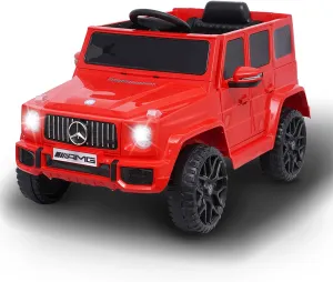 Toy Cars Mercedes-Benz G63 Car for Kids,Kids Electric Vehicle,12V Ride on Car,Parent Remote Control,Music Player&Horn,LED Headlight,Soft Start,Low Battery Voice Prompt,Red