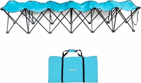 Trademark Innovations Portable 6-Seater Folding Team Sports Sideline Bench