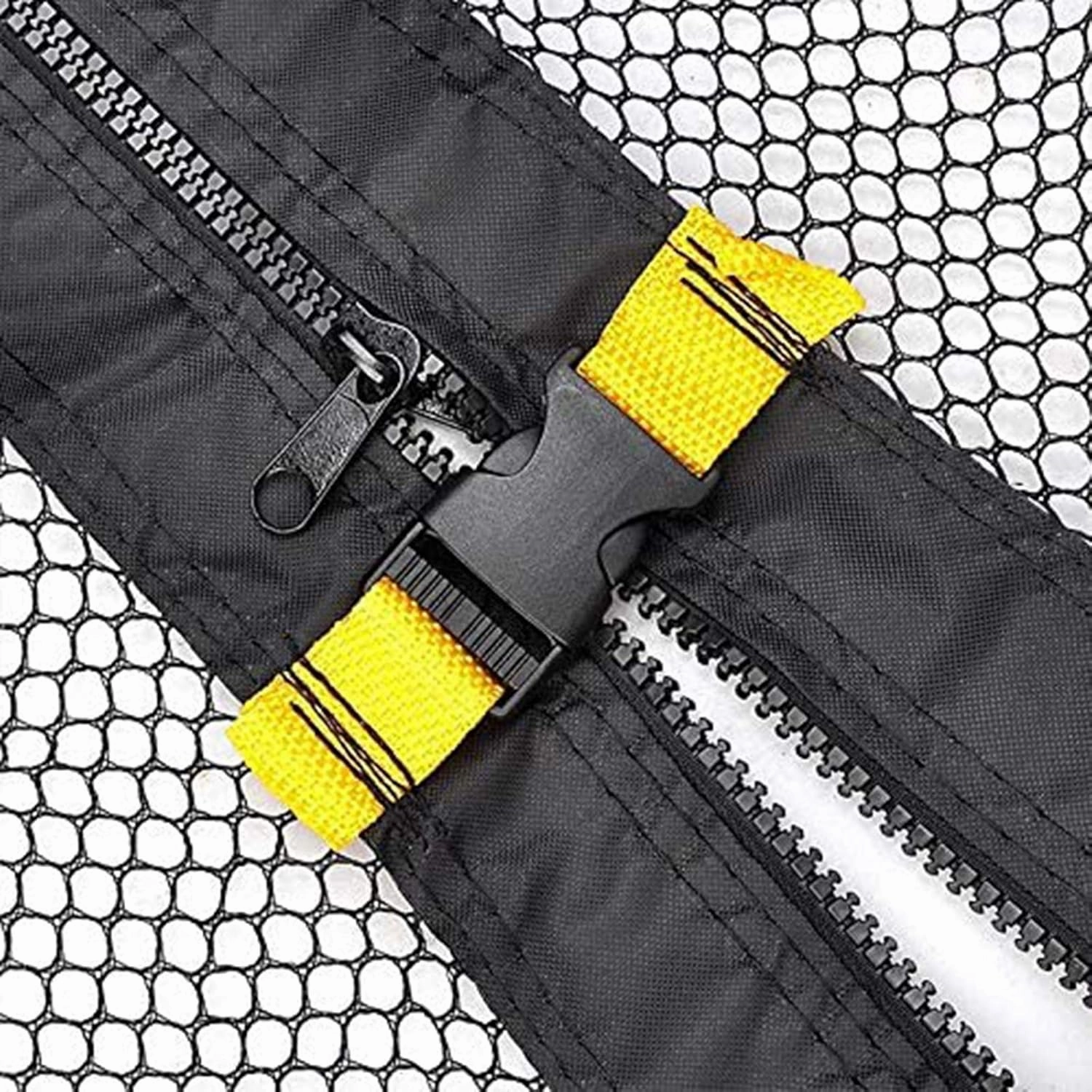 Trampoline Replacement Cover, Trampoline Enclosure Net 5ft, 6ft, 8ft, 10ft, 12ft, 13ft, 14ft, 15ft, 16ft Breathable Weather Resistant Trampoline Replacement Safety Mesh Netting