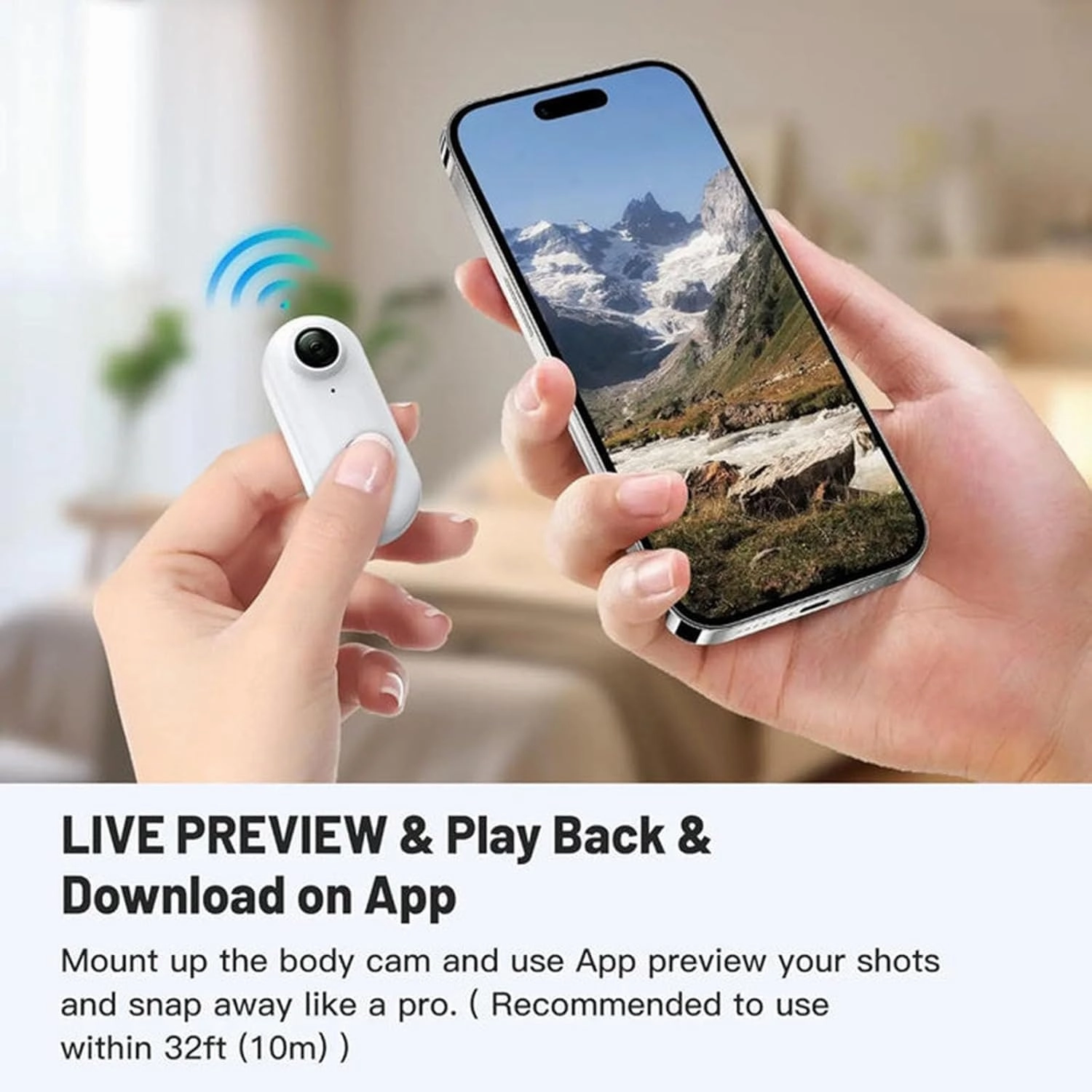 Treklon Body Camera, Stallionframes 4k Mini Handsfree Bodycam, Thumb Cameras with Waterproof Case, Wearable Video Recording,HD 1080p/4k Pocket Action Cam,170° Wide Angle(Black-Standard)