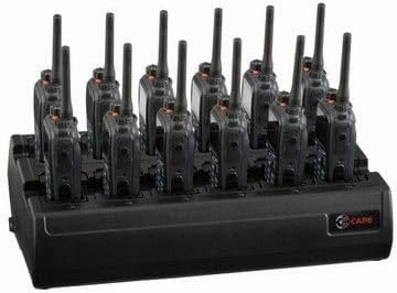 Twelve Bay Rapid Desk Charger for GE-Ericsson BKB210 Rechargeable Two Way Radio (Built-in Power Supply) - Ni-MH/Ni-CD