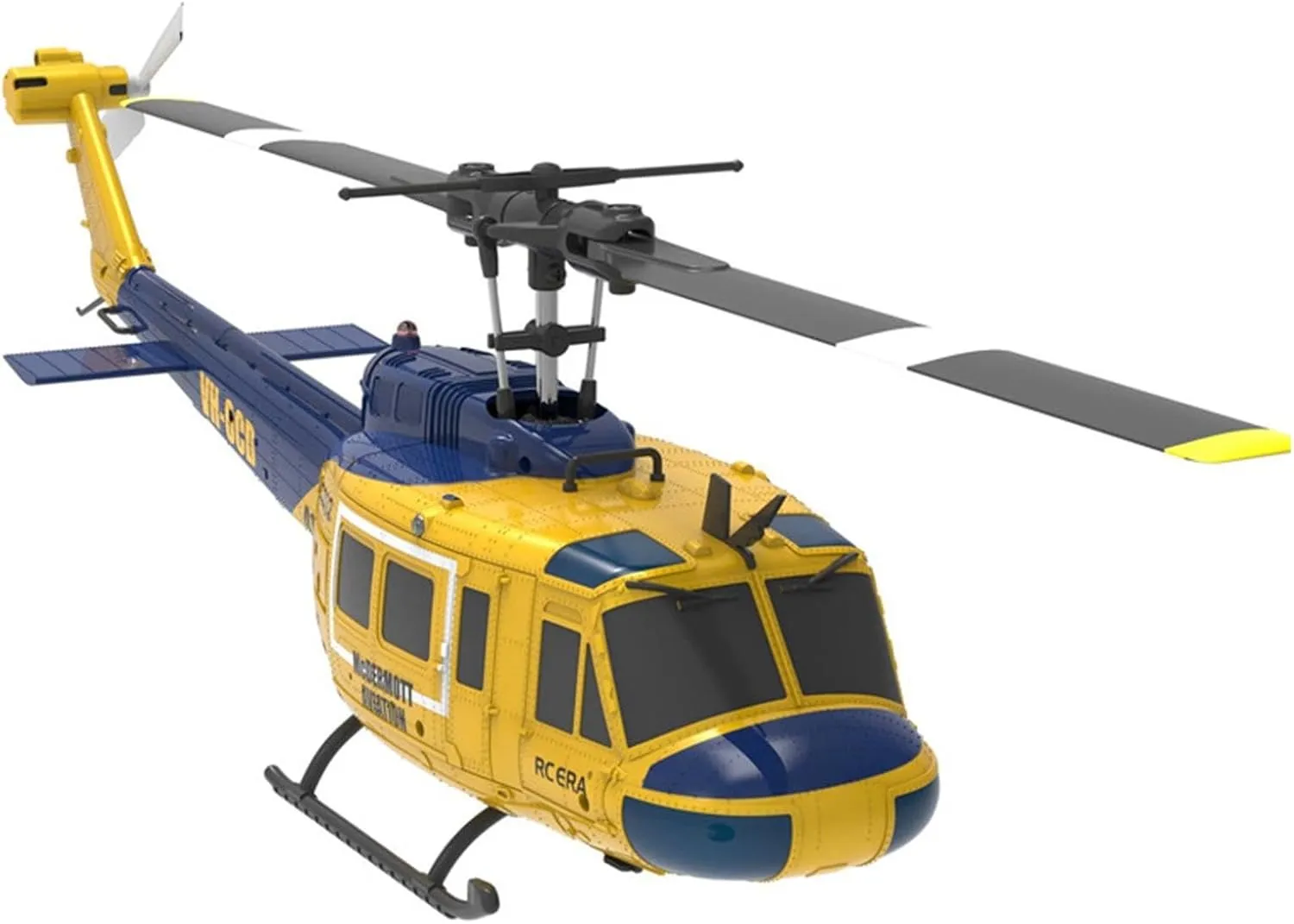 UH-1 Huey Remote Control Helicopters RC Aircraft for Adults, RC ERA C032 1/48 Scale 6CH 2.4G Gyro Stabilized Aircraft with Fly Upside Down 3D Rolling (Blue)