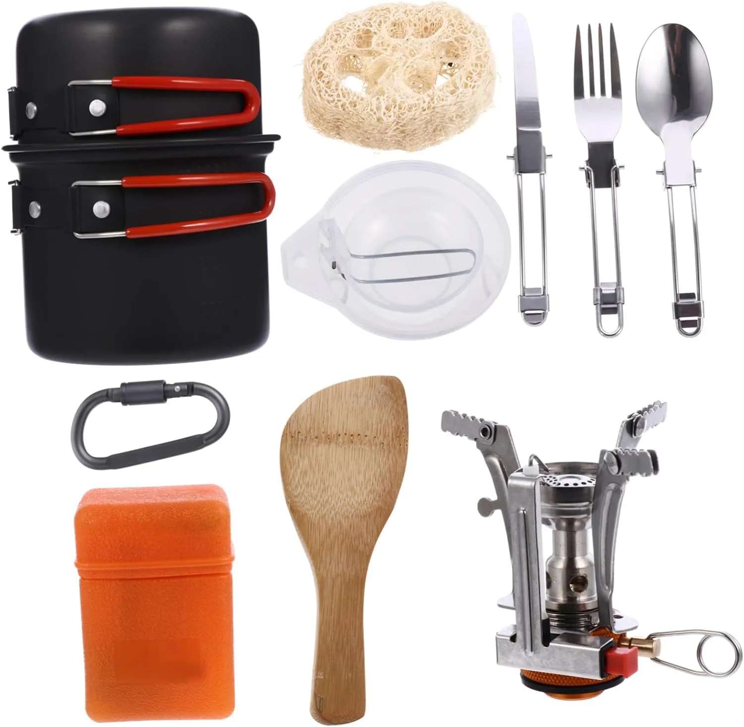 Ultra-Light Portable Cooking Set Camping Kettle Picnic Bowl Multi-Functional Outdoor Travel Kit