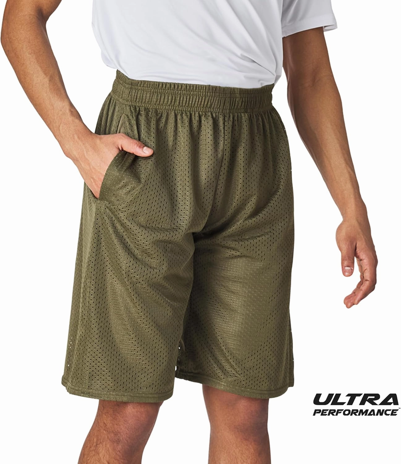 Ultra Performance Men's Athletic Mesh Short's 3 Pack Mens Basketball Shorts Gym Workout & Sport Short with Pockets for Men
