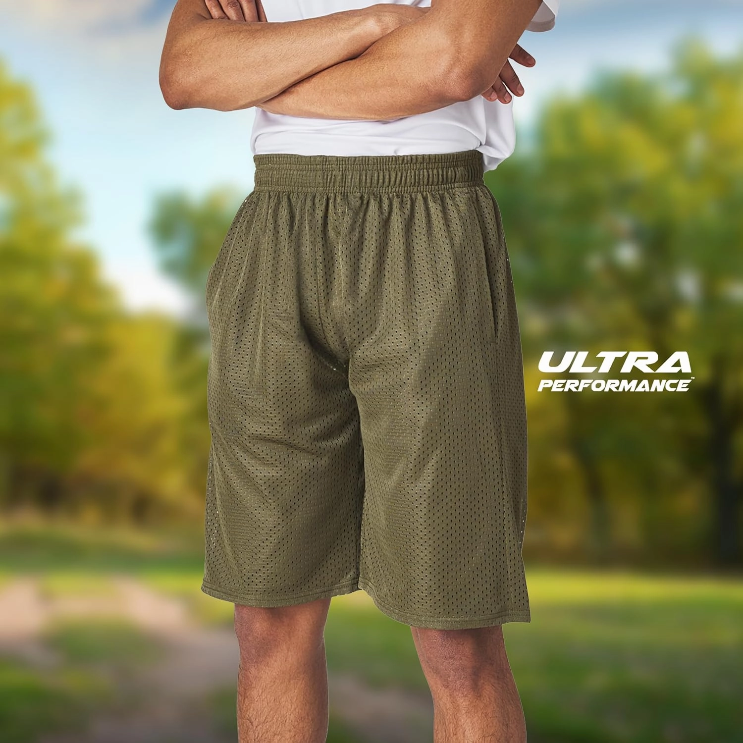 Ultra Performance Men's Athletic Mesh Short's 3 Pack Mens Basketball Shorts Gym Workout & Sport Short with Pockets for Men