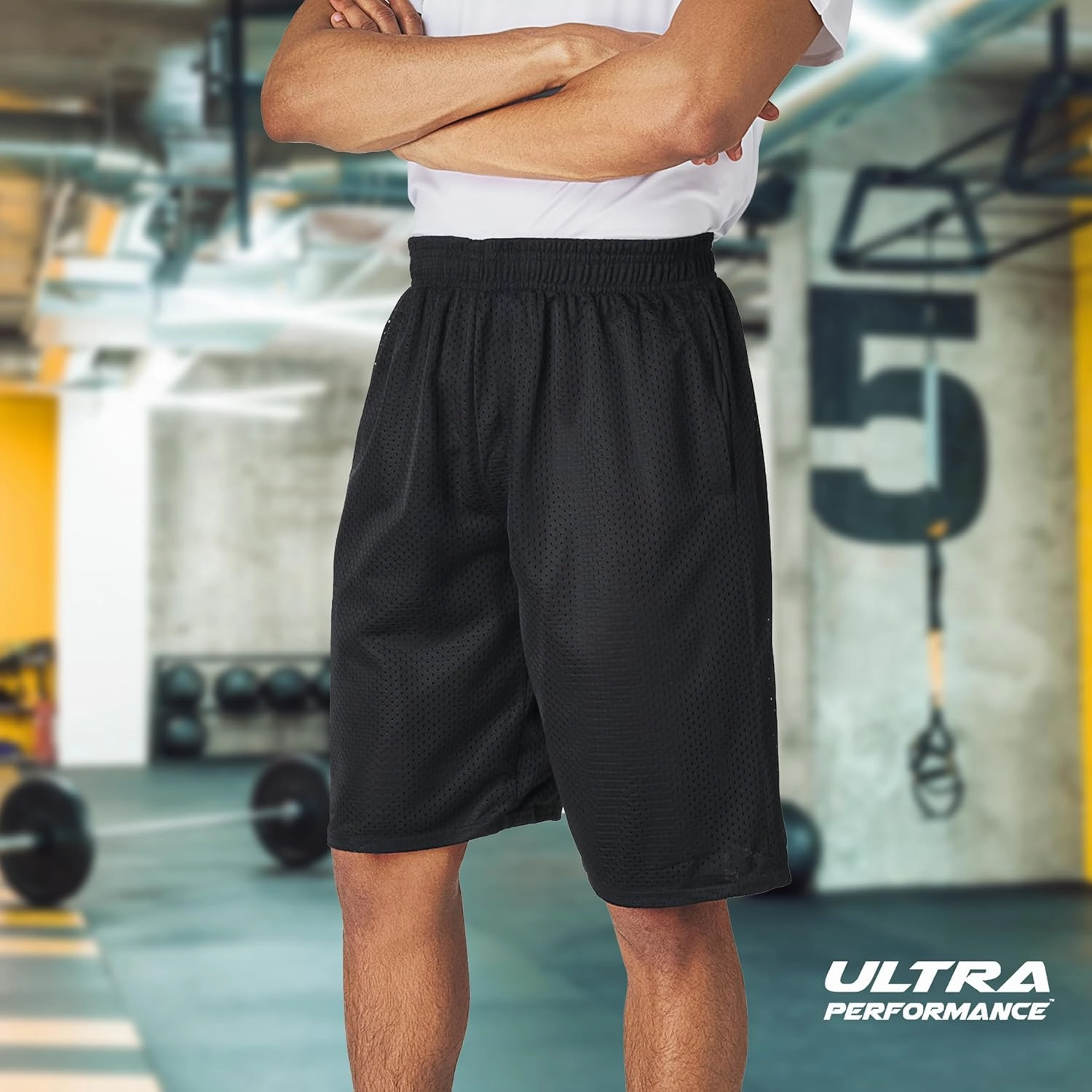 Ultra Performance Men's Athletic Mesh Short's 3 Pack Mens Basketball Shorts Gym Workout & Sport Short with Pockets for Men