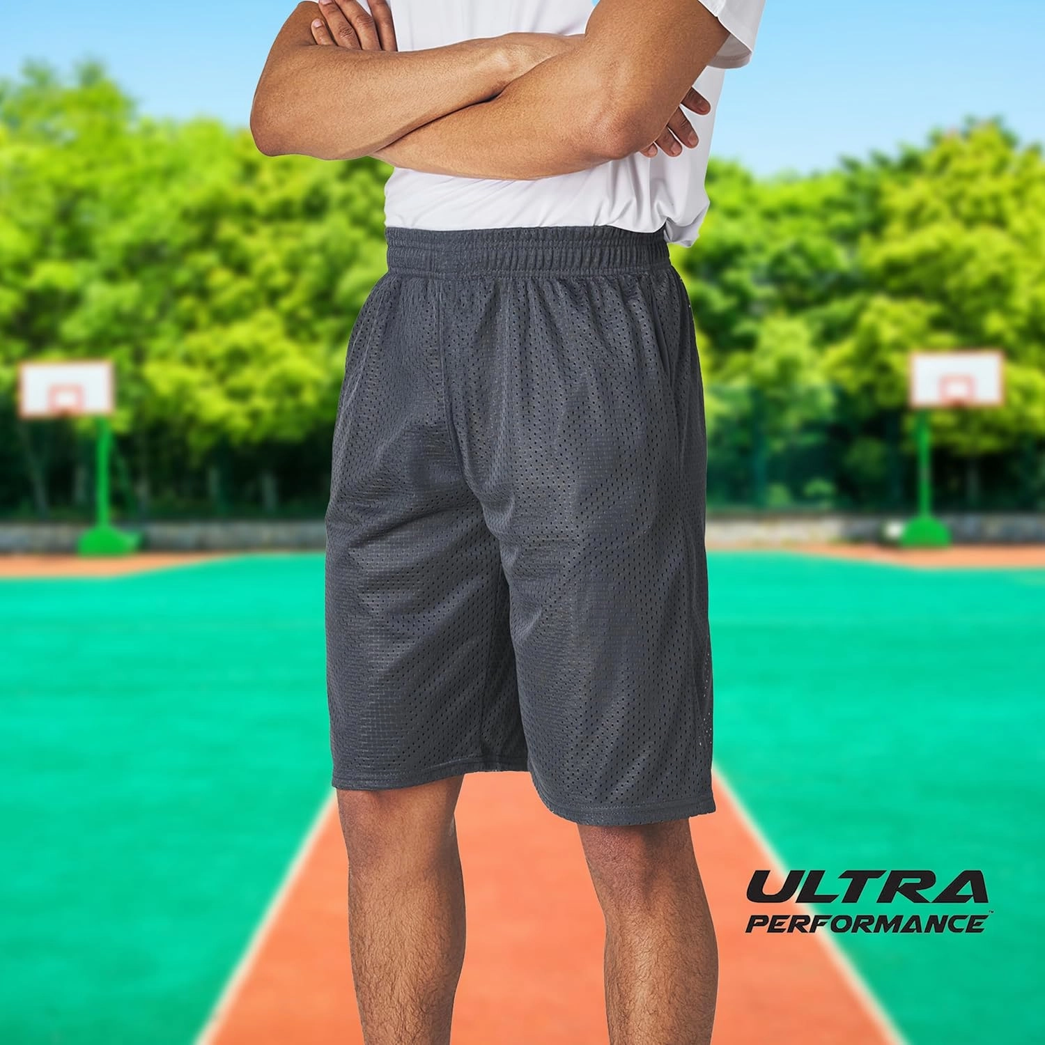 Ultra Performance Men's Athletic Mesh Short's 3 Pack Mens Basketball Shorts Gym Workout & Sport Short with Pockets for Men