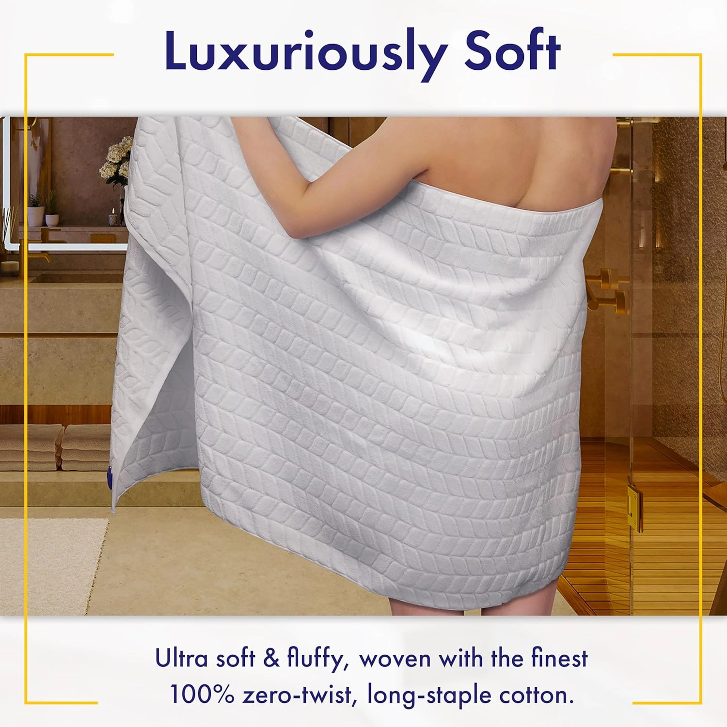 Ultra Soft & Stylish 700 GSM Luxury Hand Towel Set (6 Pieces - 30 x 16 in.) - 100% Zero-Twist, Long-Staple Cotton - Remarkably Absorbent (Granite Grey)