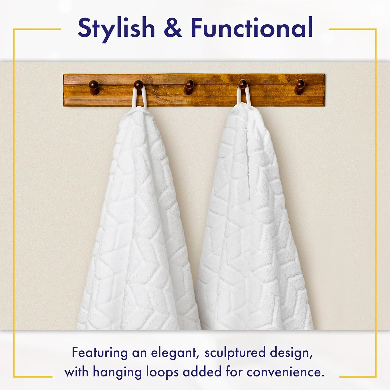 Ultra Soft & Stylish 700 GSM Luxury Hand Towel Set (6 Pieces - 30 x 16 in.) - 100% Zero-Twist, Long-Staple Cotton - Remarkably Absorbent (Granite Grey)