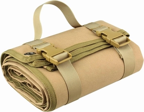 UNISTRENGH Outdoor Professional Tactical Shooting Mat Advanced Roll Up Shooters Mat Non-Slip Durable Shooting Rest Hunting Accessories (Khaki)