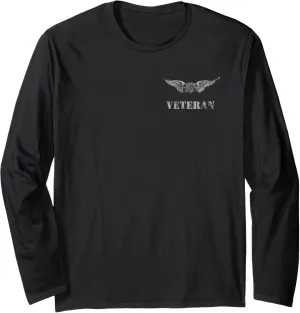 US Army Basic Aviator Badge - Pilot Wings - Veteran Long Sleeve T-Shirt