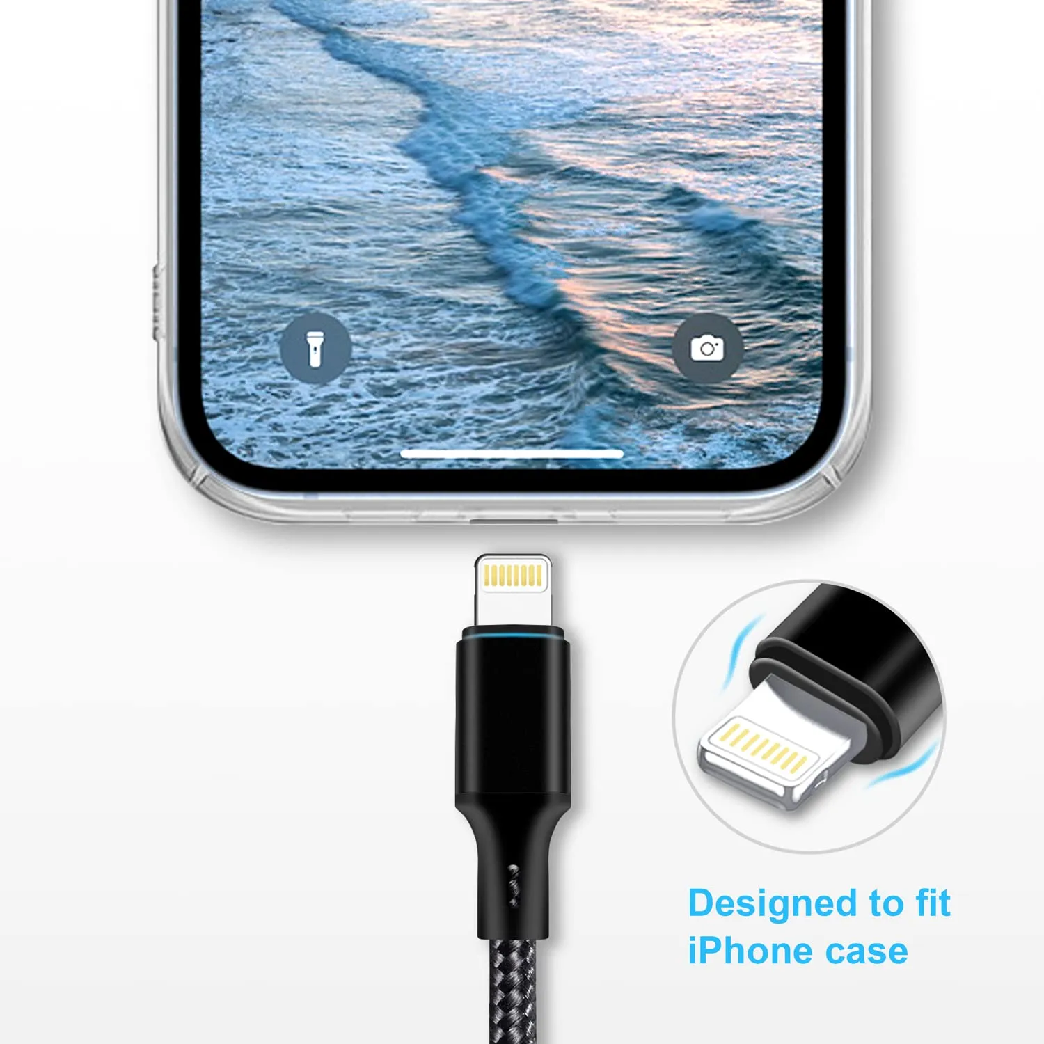 USB C to Lightning Cable 5 Pack 3/3/6/6/10FT iPhone Charger Apple MFi Certified Power Delivery Fast Charging Cord Compatible with iPhone 14/13/12/11/XS/XR/X/8 - Black
