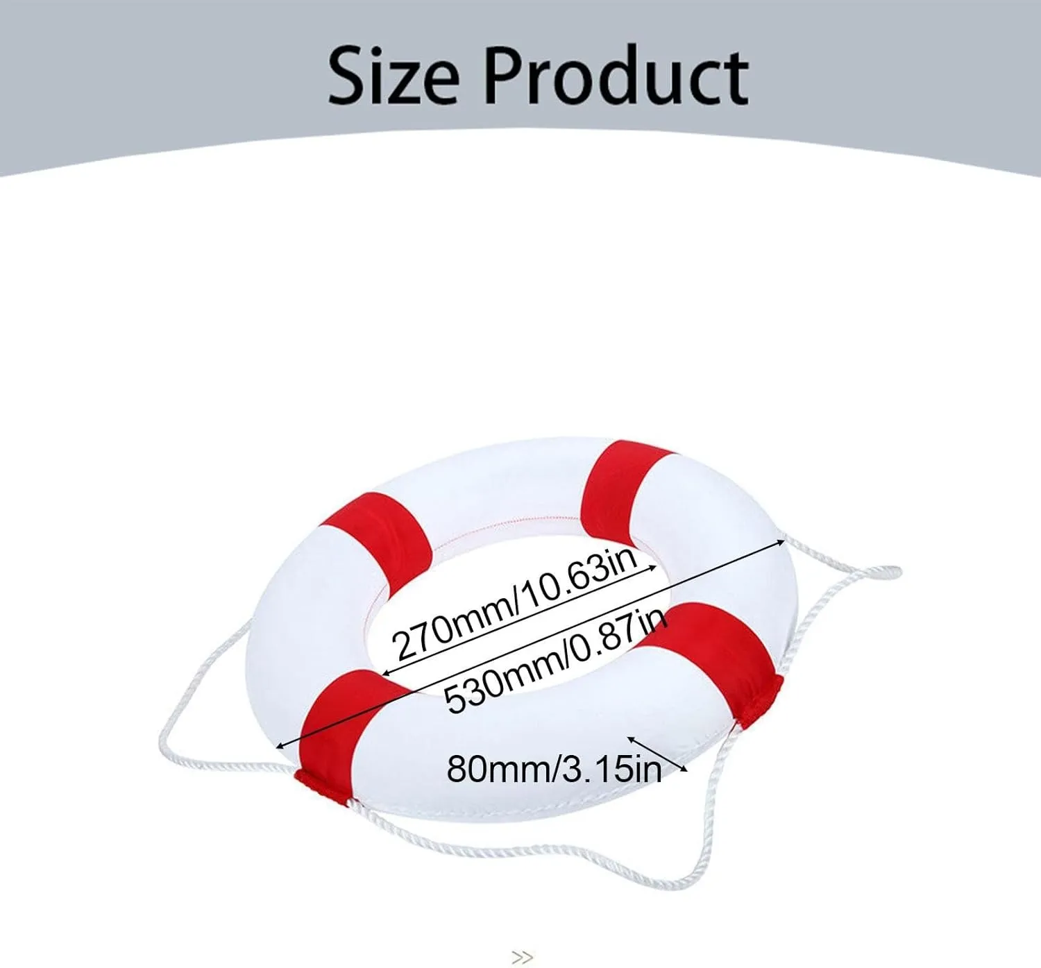 VESNIBA 20 Inch Ring Buoy for Pool Swimming Swim Foam Ring Pool Buoy Pool Throw Rings Wall Decoration Dive Float