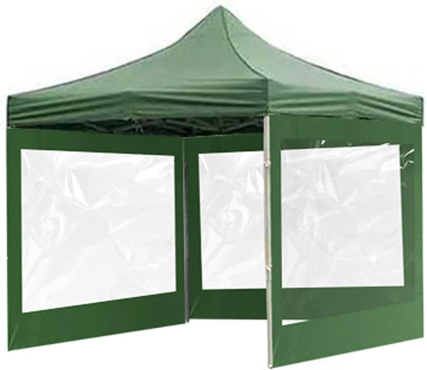 VESNIBA Canopy Tent Sun Shelter,Portable Popup Screened Easy up Outdoor Screen House Shelter, Camping Sun with Transparent Window, Water Proof Rainproof Cloth Portable Beach Umbrella (Green, One Size)