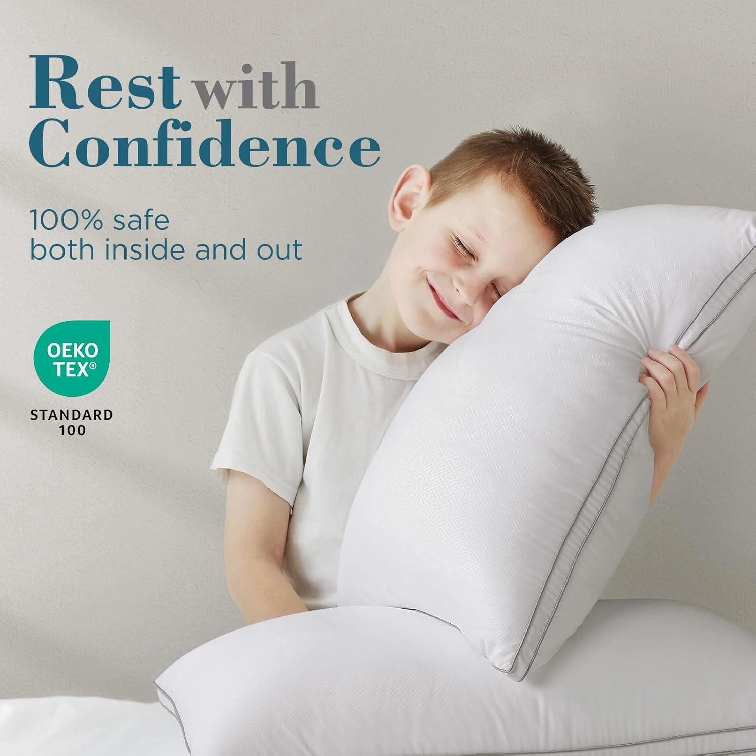viewstar Pillows Queen Size Set of 2, Hotel Quality, Down Alternative Gusseted Bed Pillows for Side, Back, or Stomach Sleepers, White