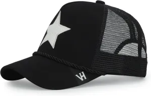 Vintage Havana Black Trucker Hats Women | Mesh Adjustable Snapback Hat | Men & Women Trendy Fashion Baseball Cap