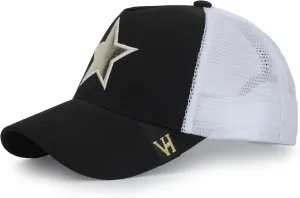 Vintage Havana Black Trucker Hats Women | Mesh Adjustable Snapback Hat | Men & Women Trendy Fashion Baseball Cap