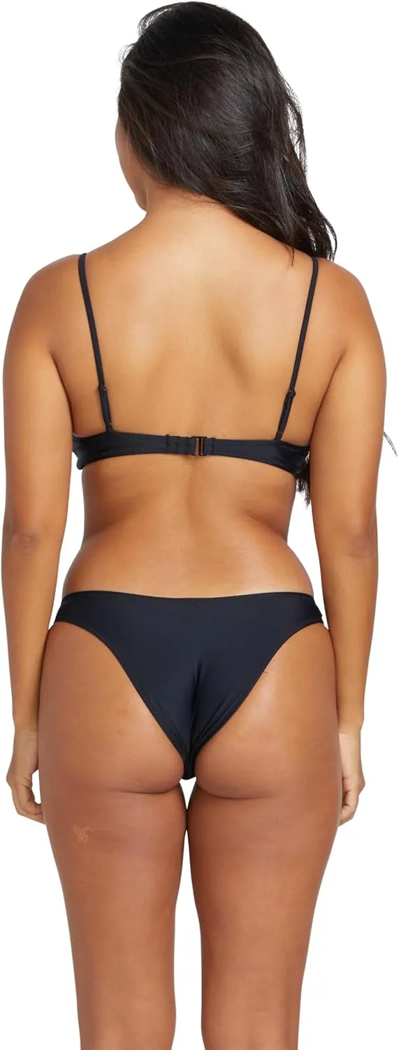Volcom Women's Standard Simply Solid Crop Scoop Neck Bikini Top