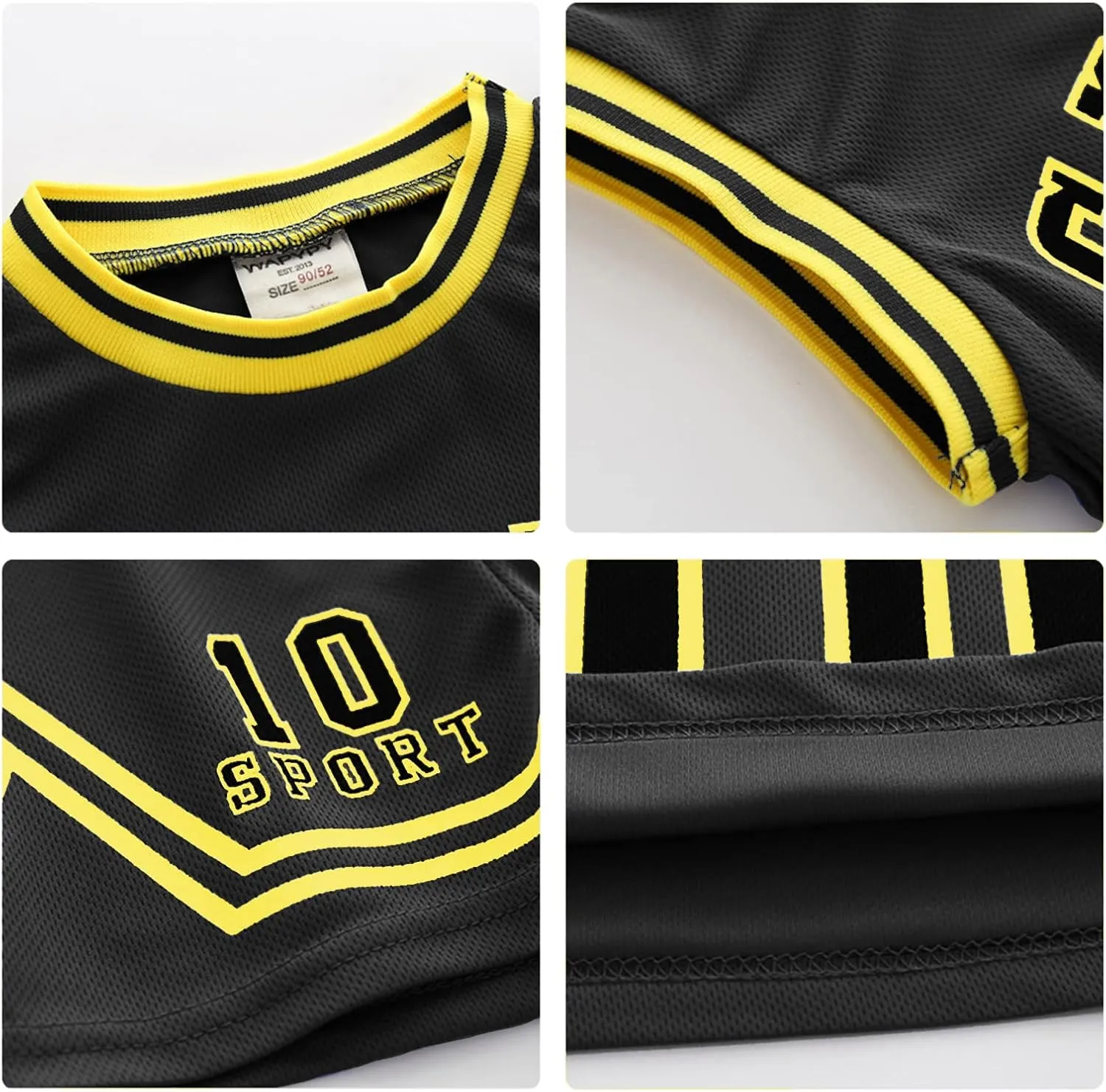 Volunboy Kids Sports Shorts Sets Boys Jerseys Tracksuit 2 Piece Basketball Performance Tank Top and Mesh Shorts Set
