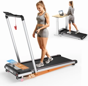 Walking Pad Treadmill with Incline, 2.5 HP Under Desk Treadmill for Home Office Small Spaces, 3 in 1 Walking pad with Handle bar, LED Display