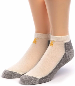 WARRIOR ALPACA SOCKS - Unisex Sport Mini Crew, Alpaca Wool Socks - Anklet with Terry lined Cushion Footbed